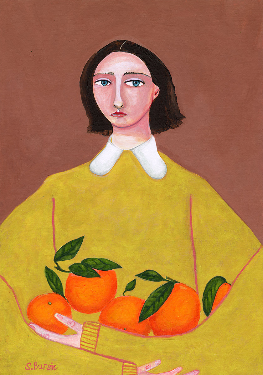 Lady with Oranges Plakat - Posterbox