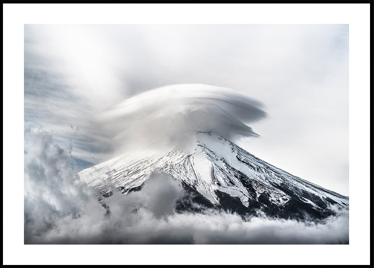 Umbrella cloud fuji Plakat - Posterbox