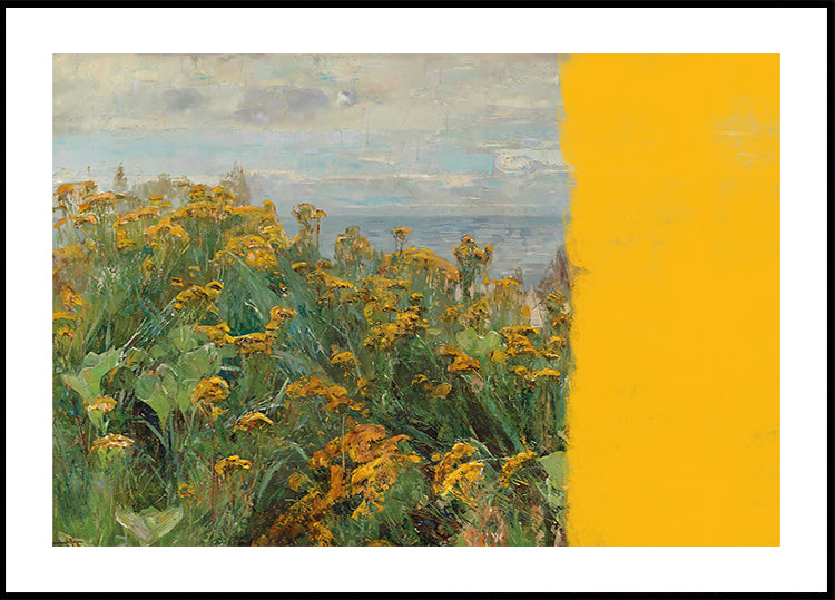 yellow modern landscape collage - Posterbox
