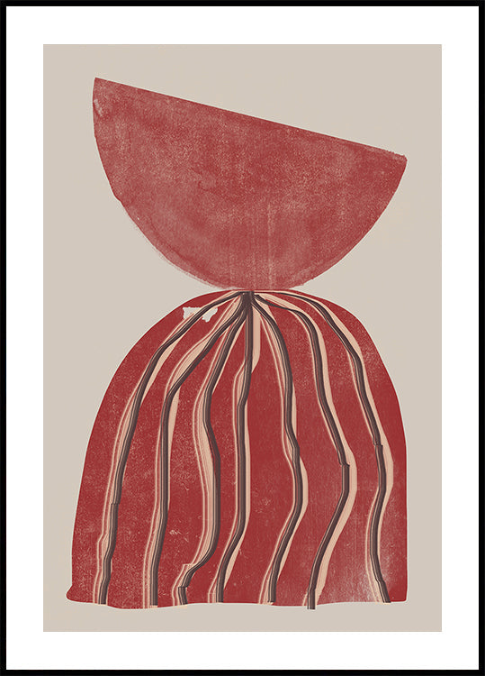 Crimson Silhouette Plakat - Posterbox
