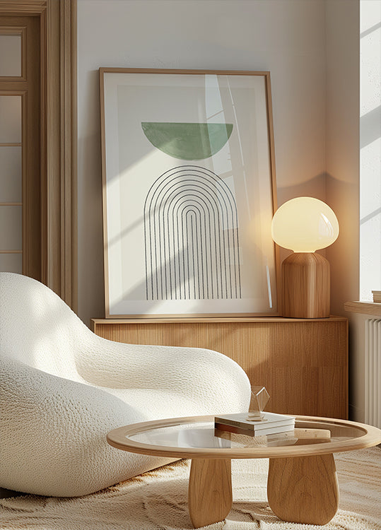 Curved Harmony Plakat - Posterbox