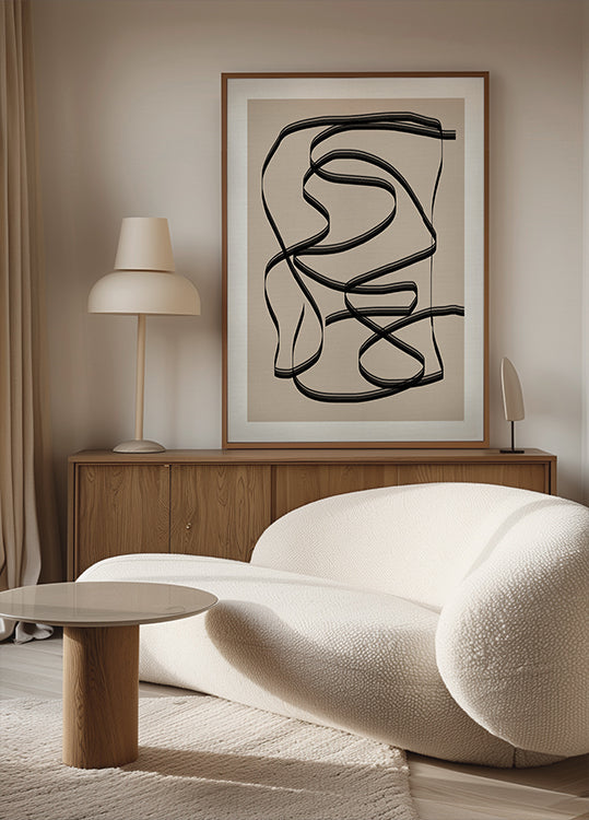 Flowing Lines Maze - Posterbox