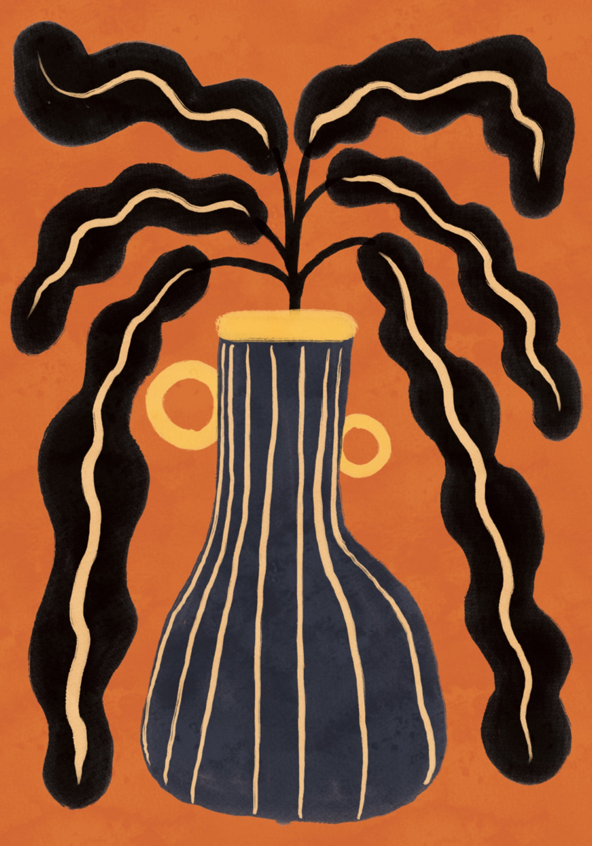 Moderne botanische Vase