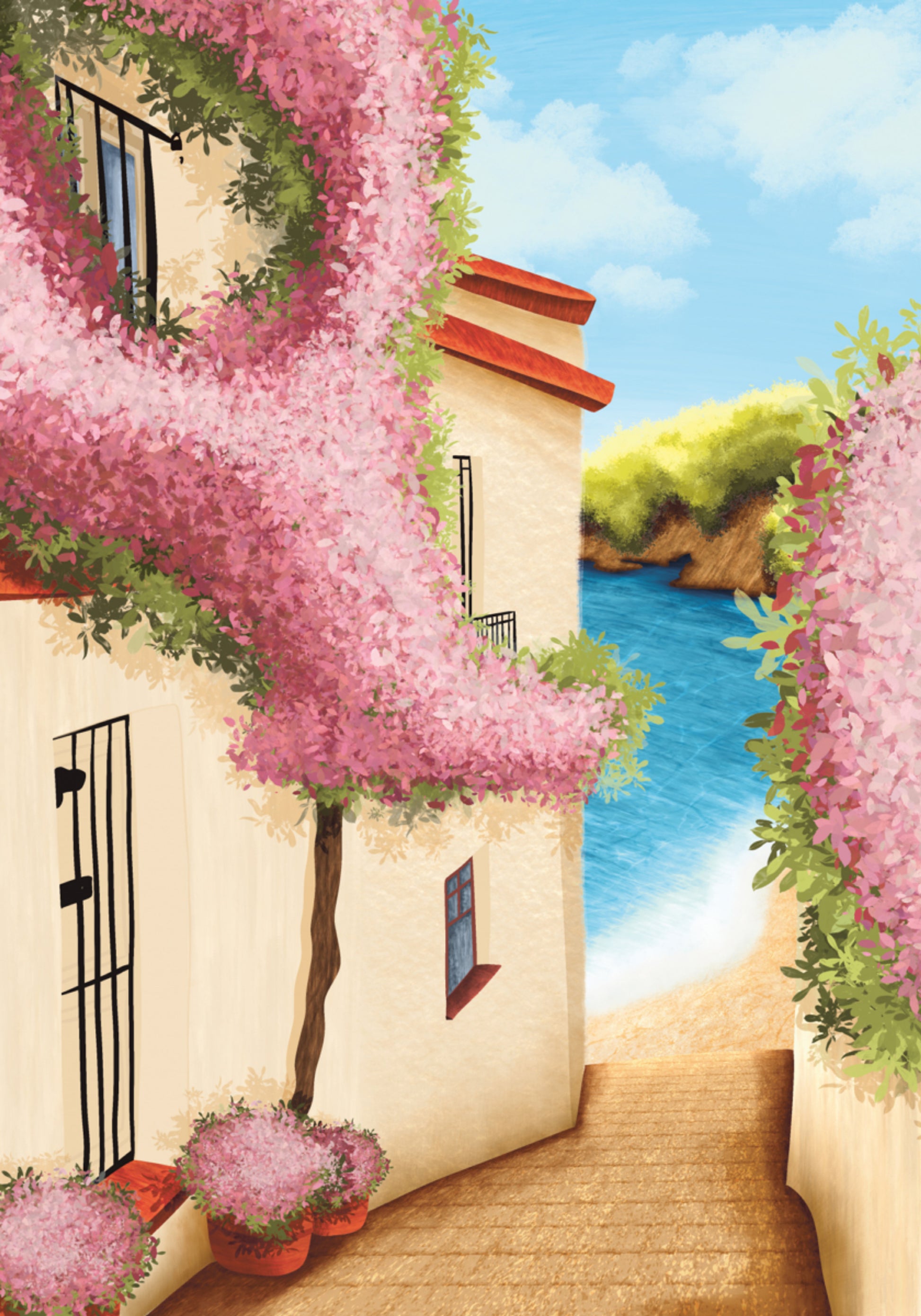 Mediterraner Blumenweg
