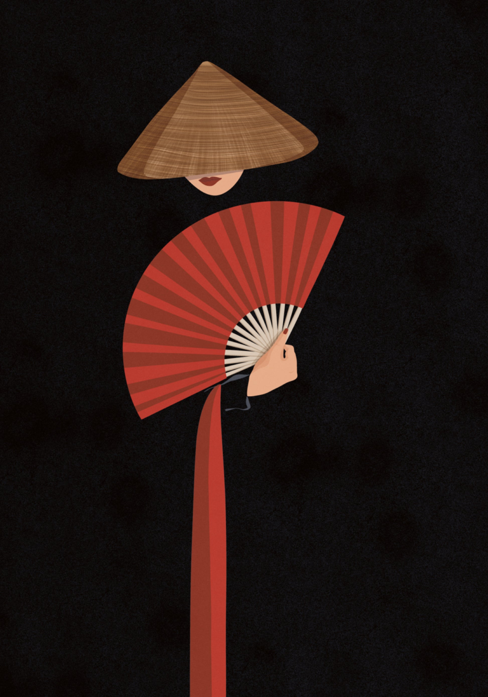 Eleganter asiatischer Fächer