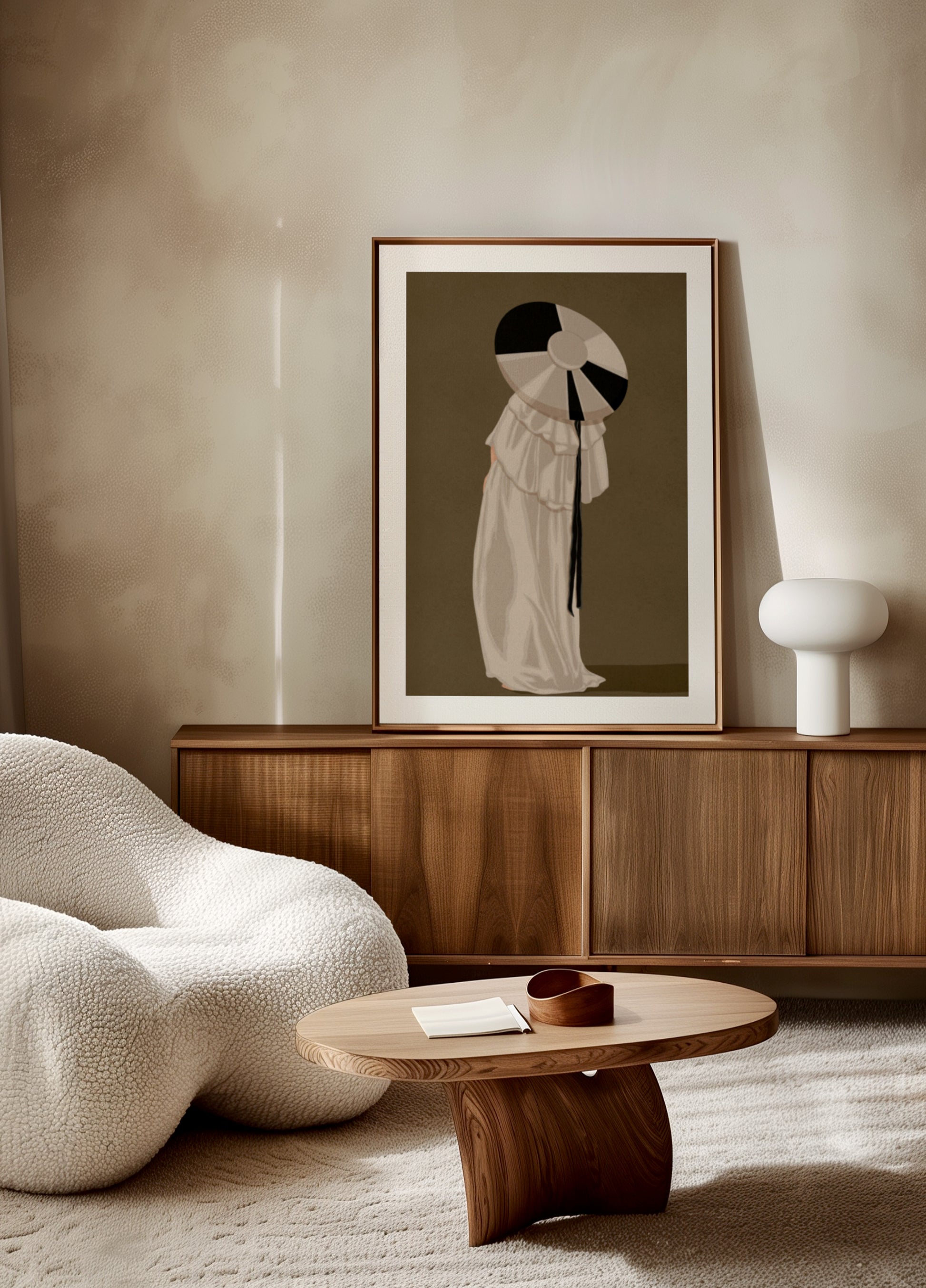 Frau im eleganten Hut