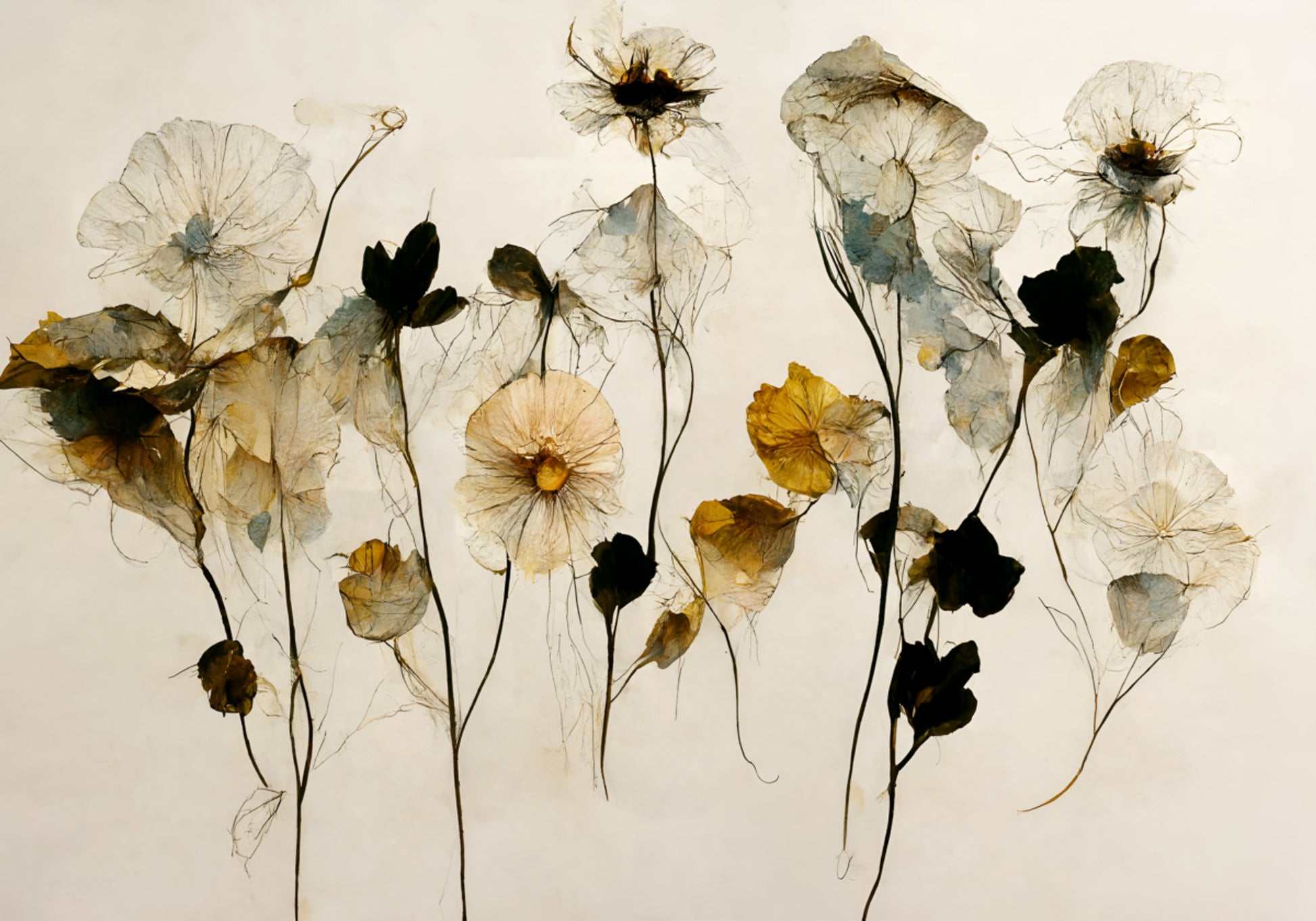Wunderschöne Trockenblumen