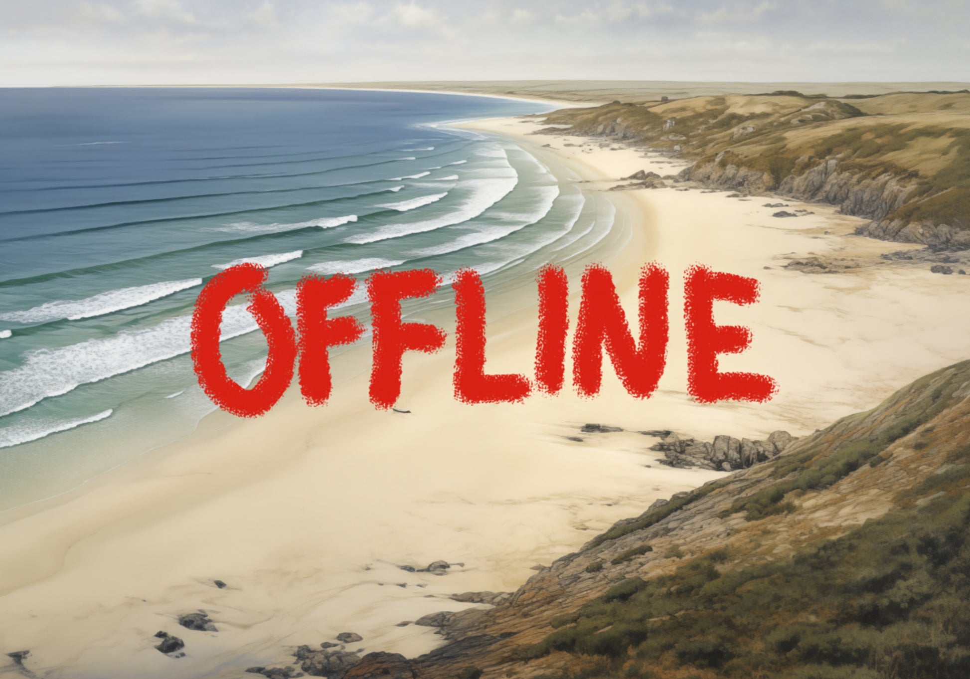 Offline-Strandflucht