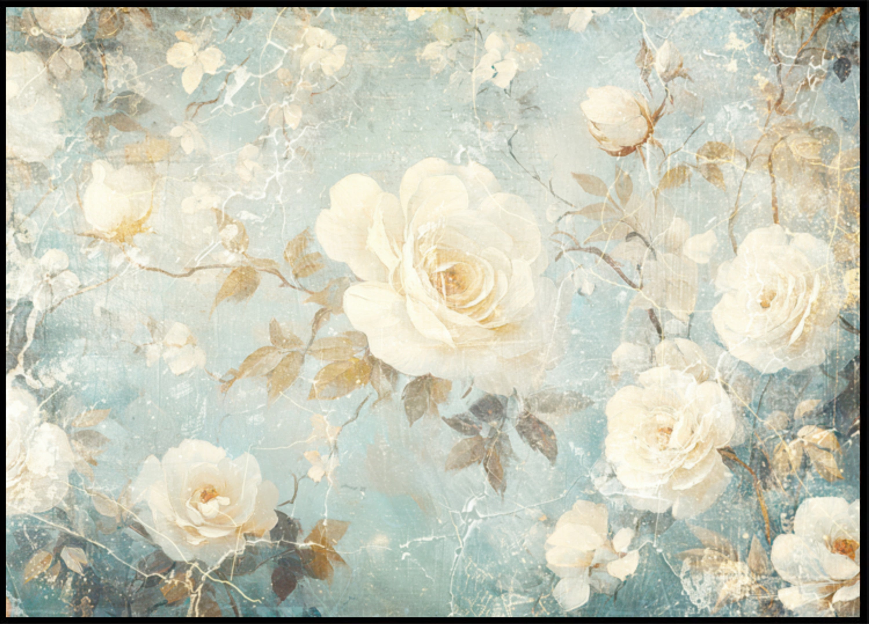 Vintage weiße Rosen
