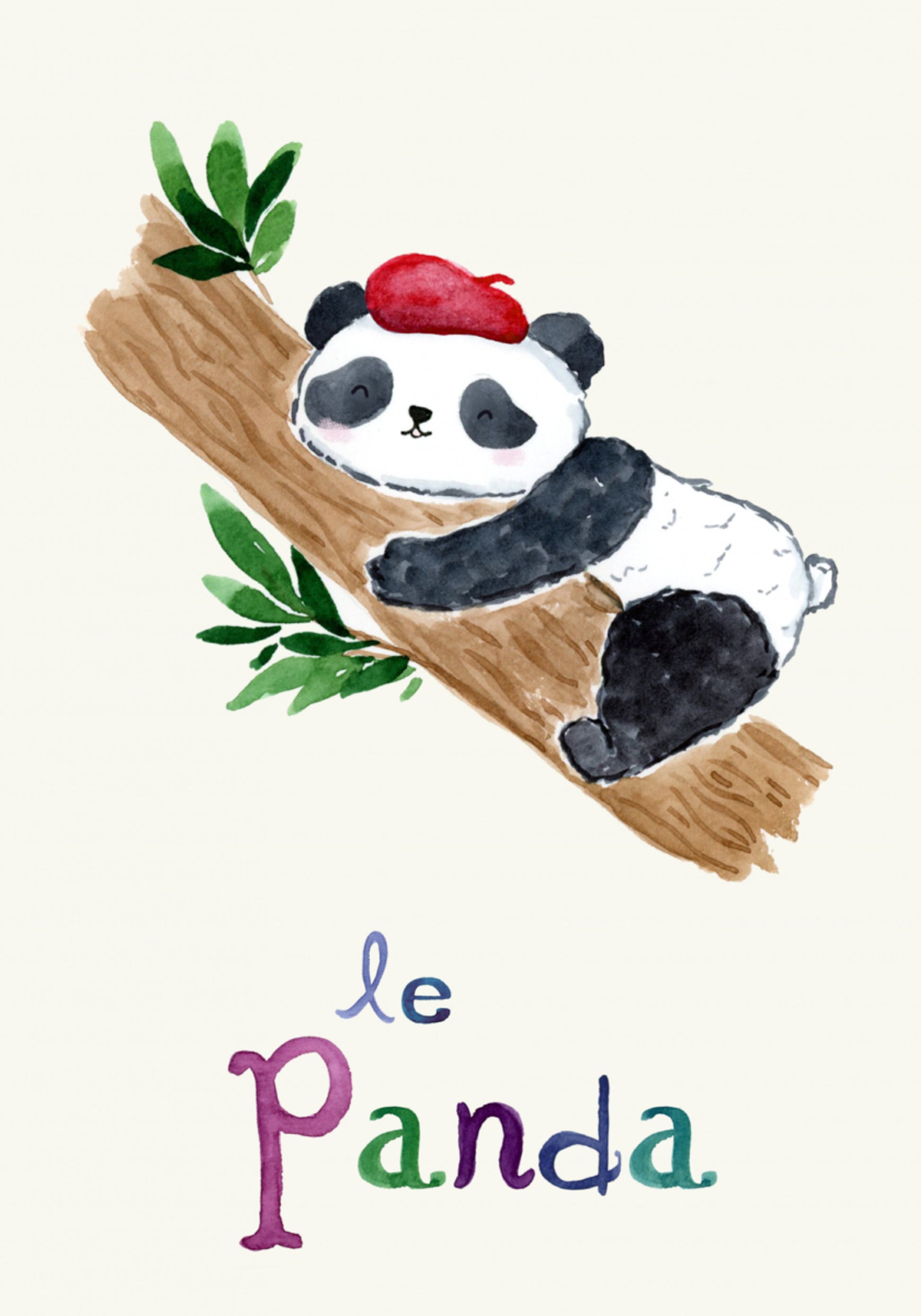 Schlafender französischer Panda