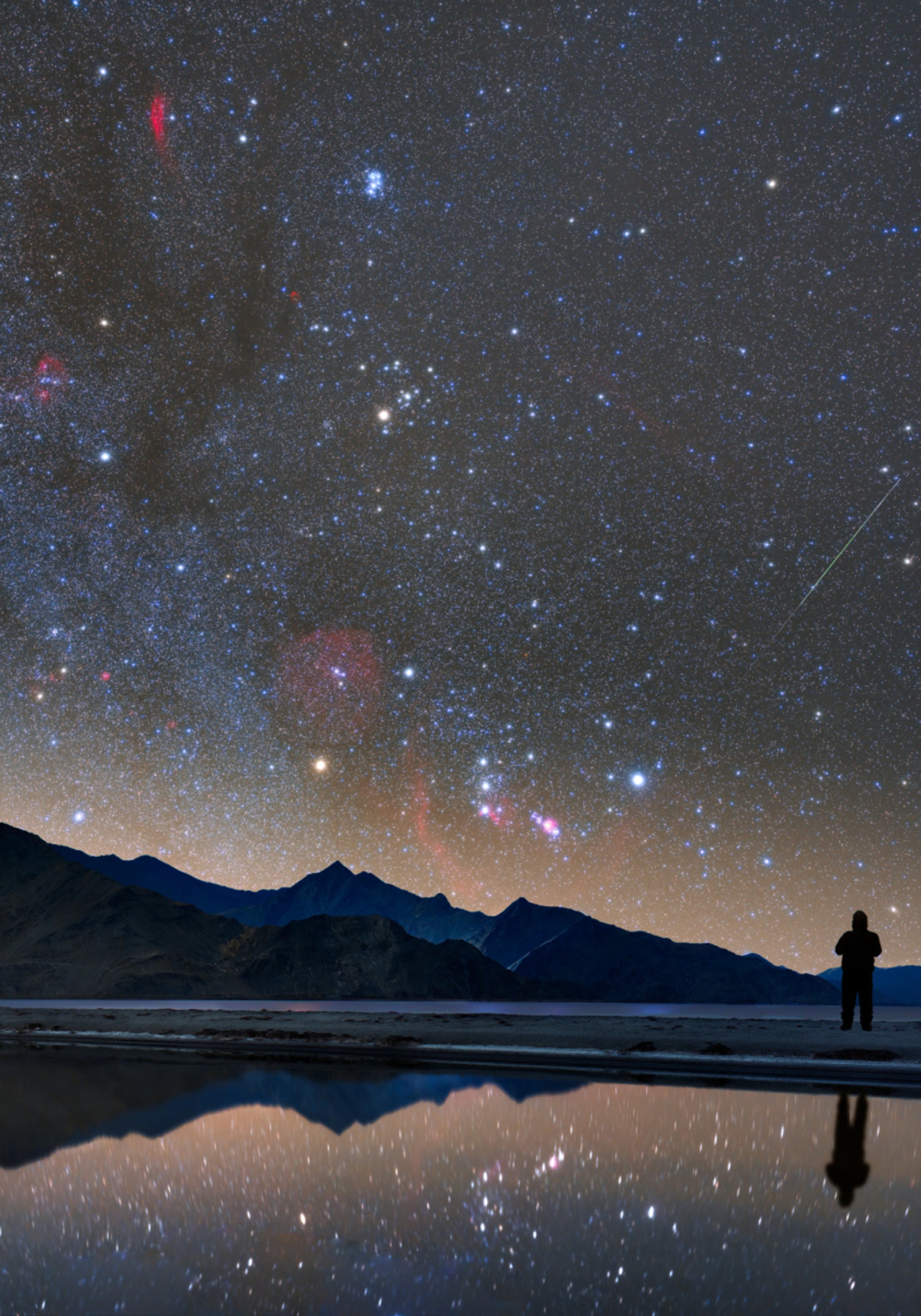Stargazer Nachthimmelreflexion