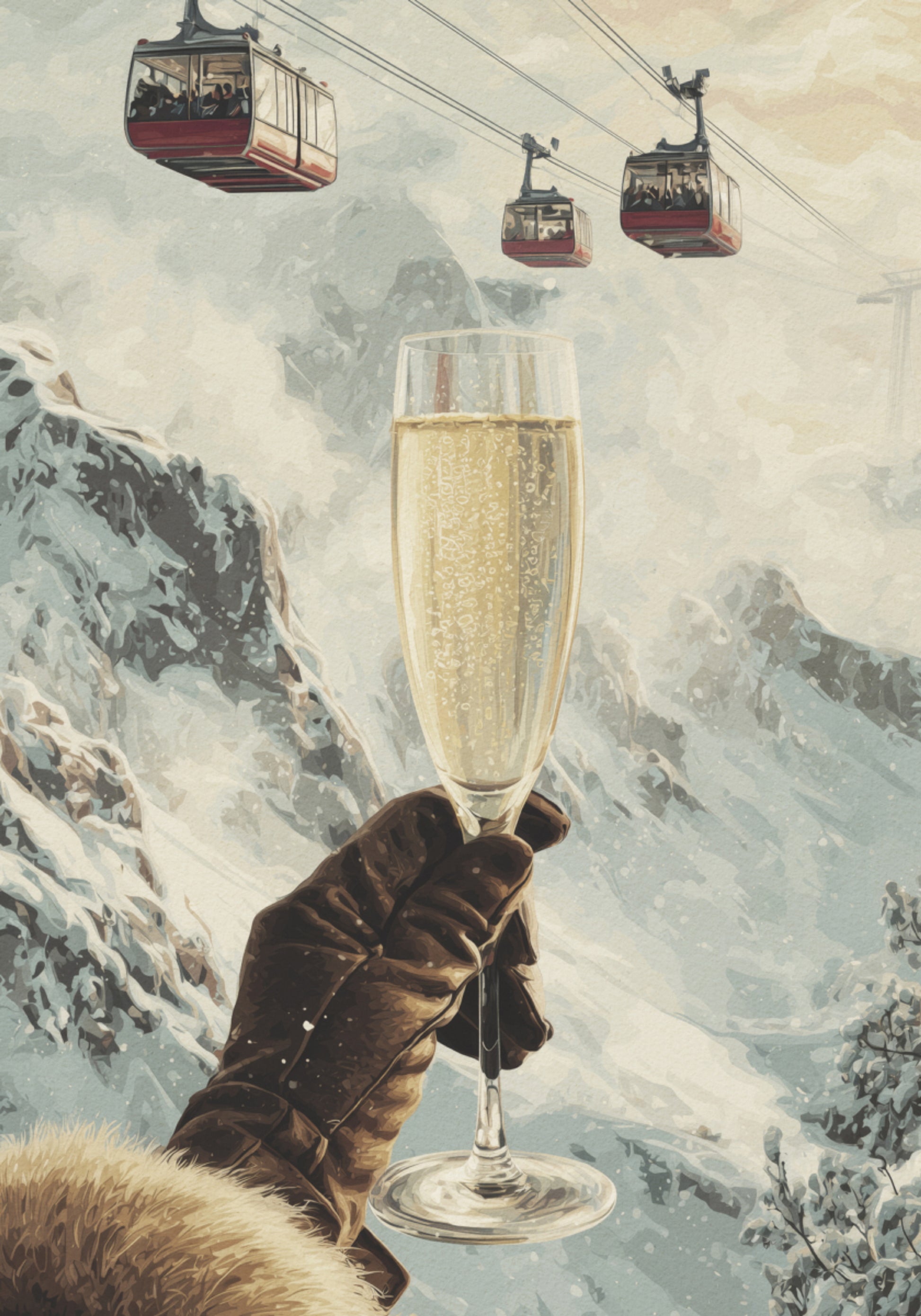 Champagner-Bergfest