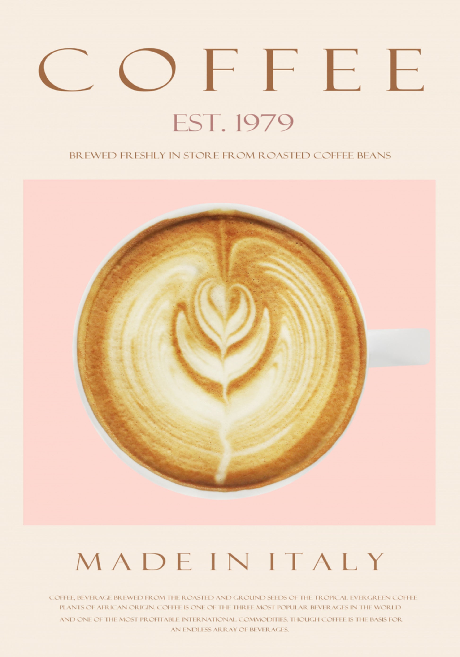 Eleganter Morgenlatte