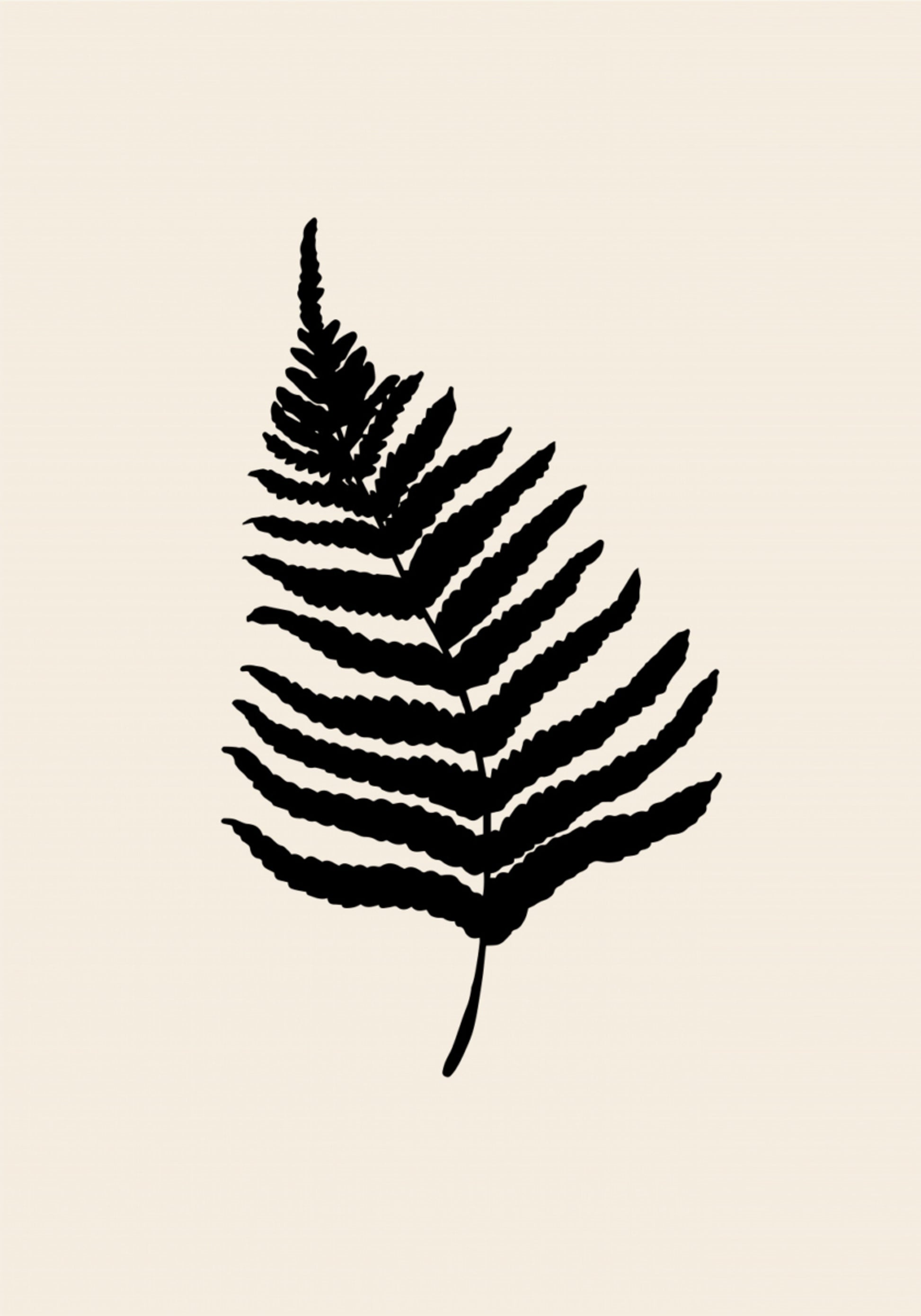 Minimale Farn-Silhouette