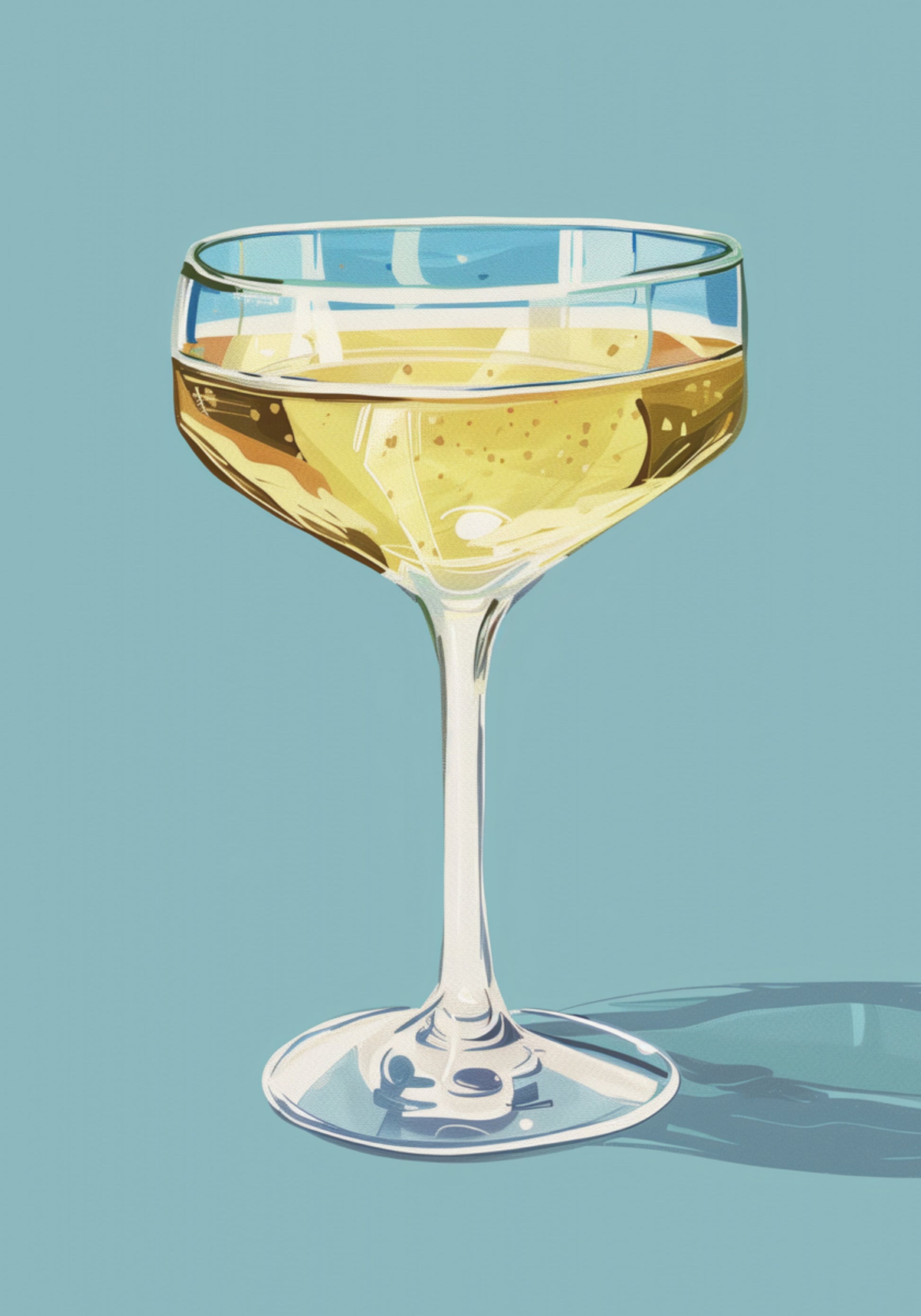 Funkelndes Champagner-Coupé