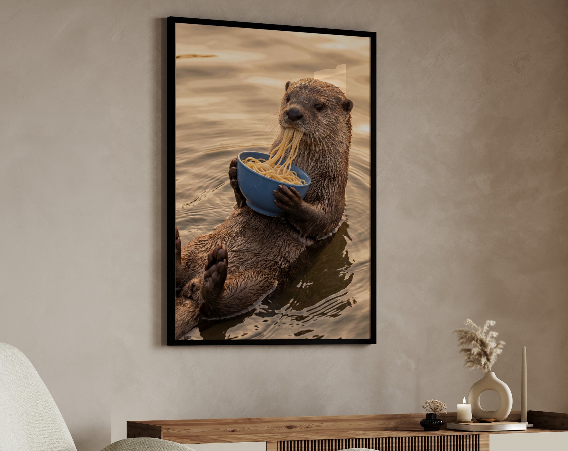 Lustige Otter-Nudeln
