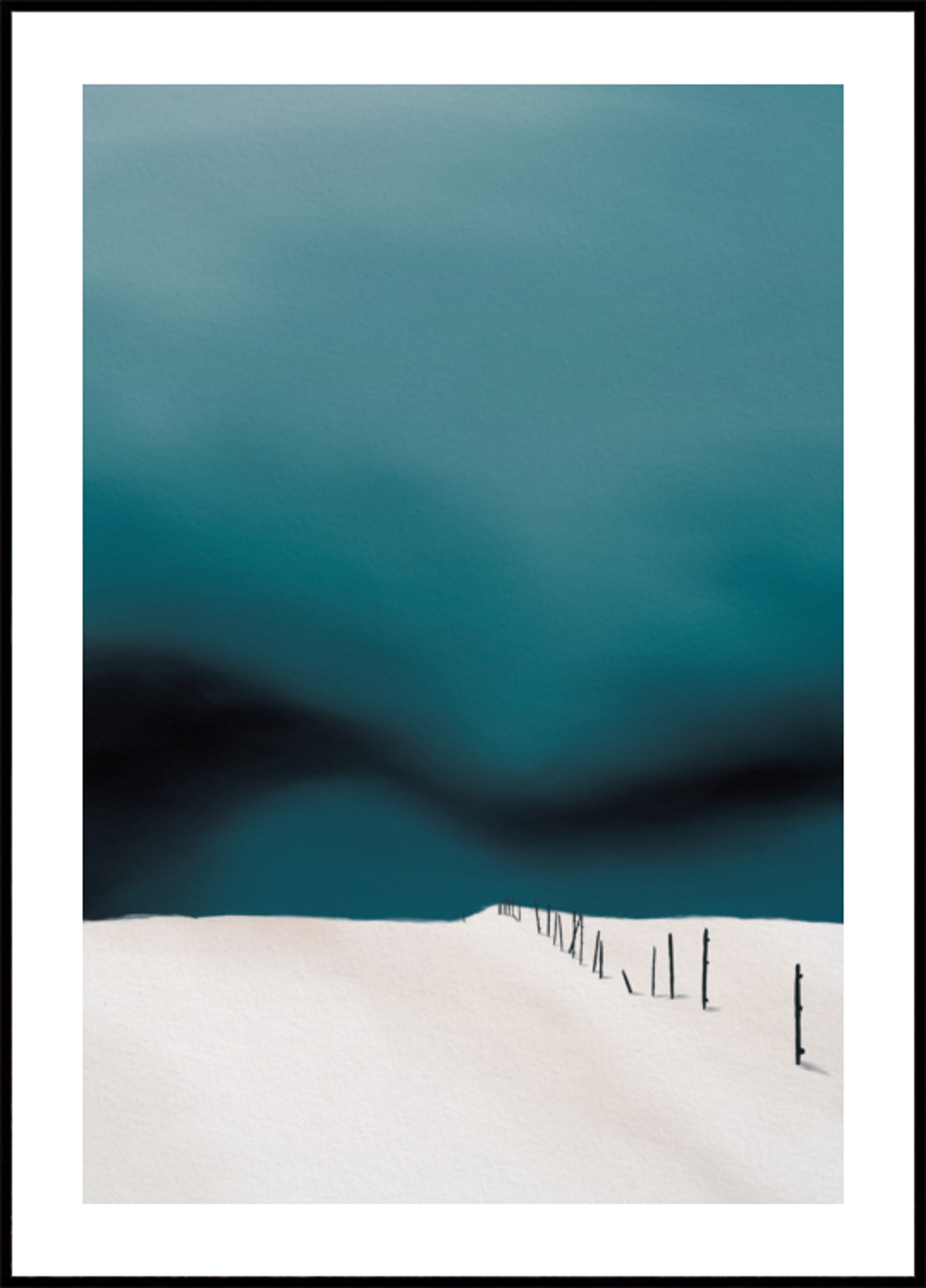 Minimale Winterlandschaft