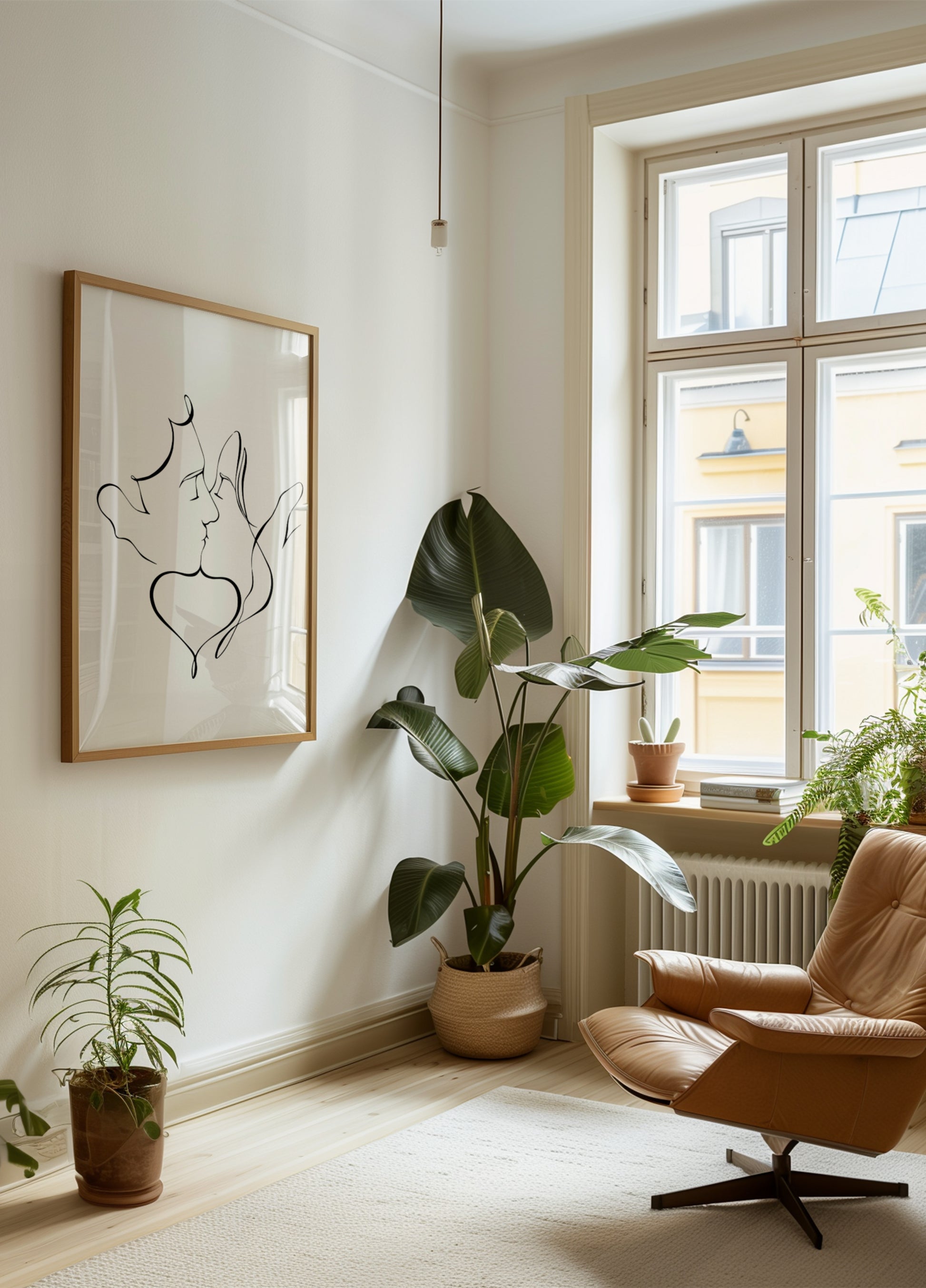 Romantische Kusslinien