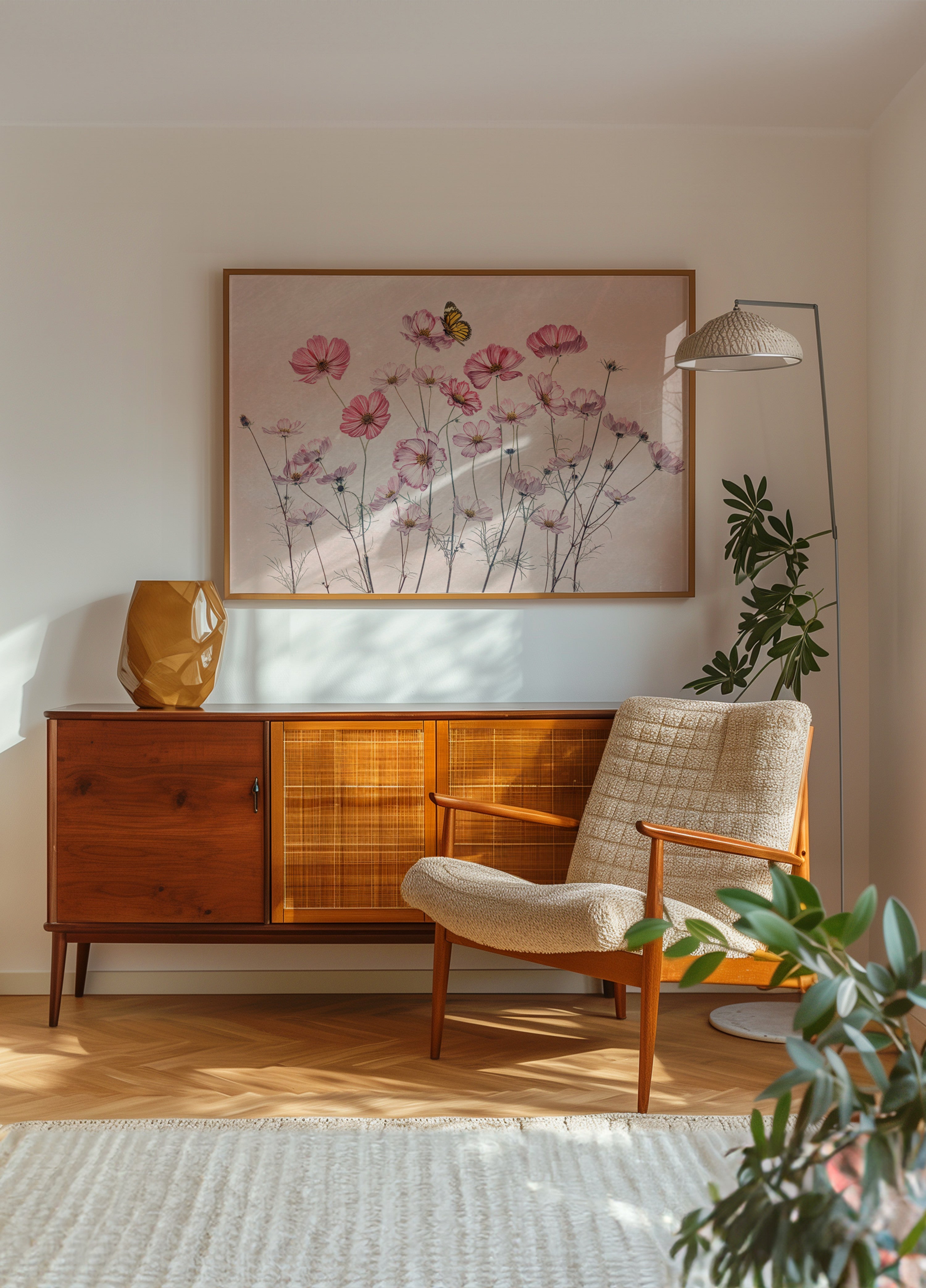 Rosa Kosmos-Schmetterling