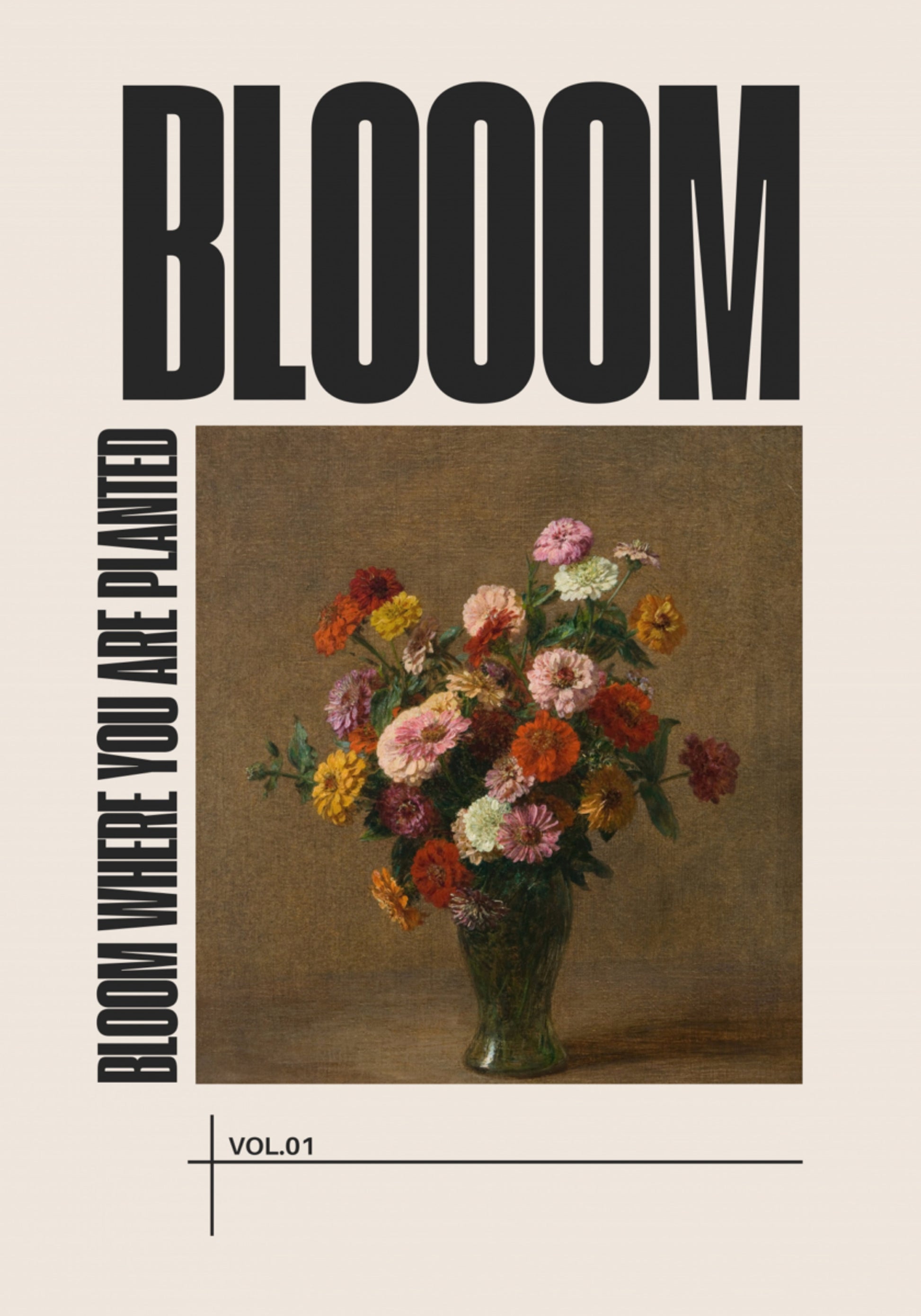 Lebendiges Blumenstillleben