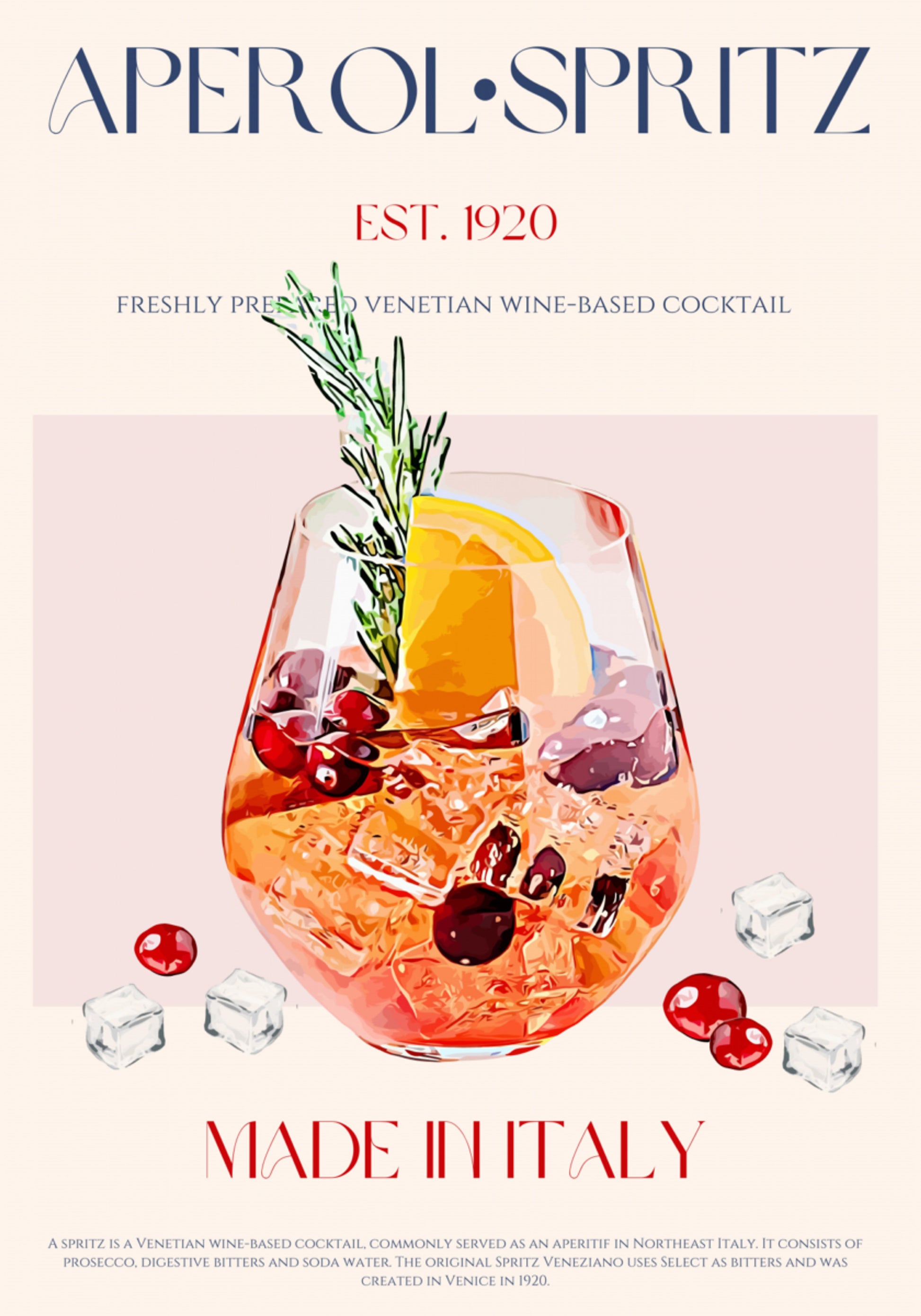 Venezianischer Spritz-Cocktail