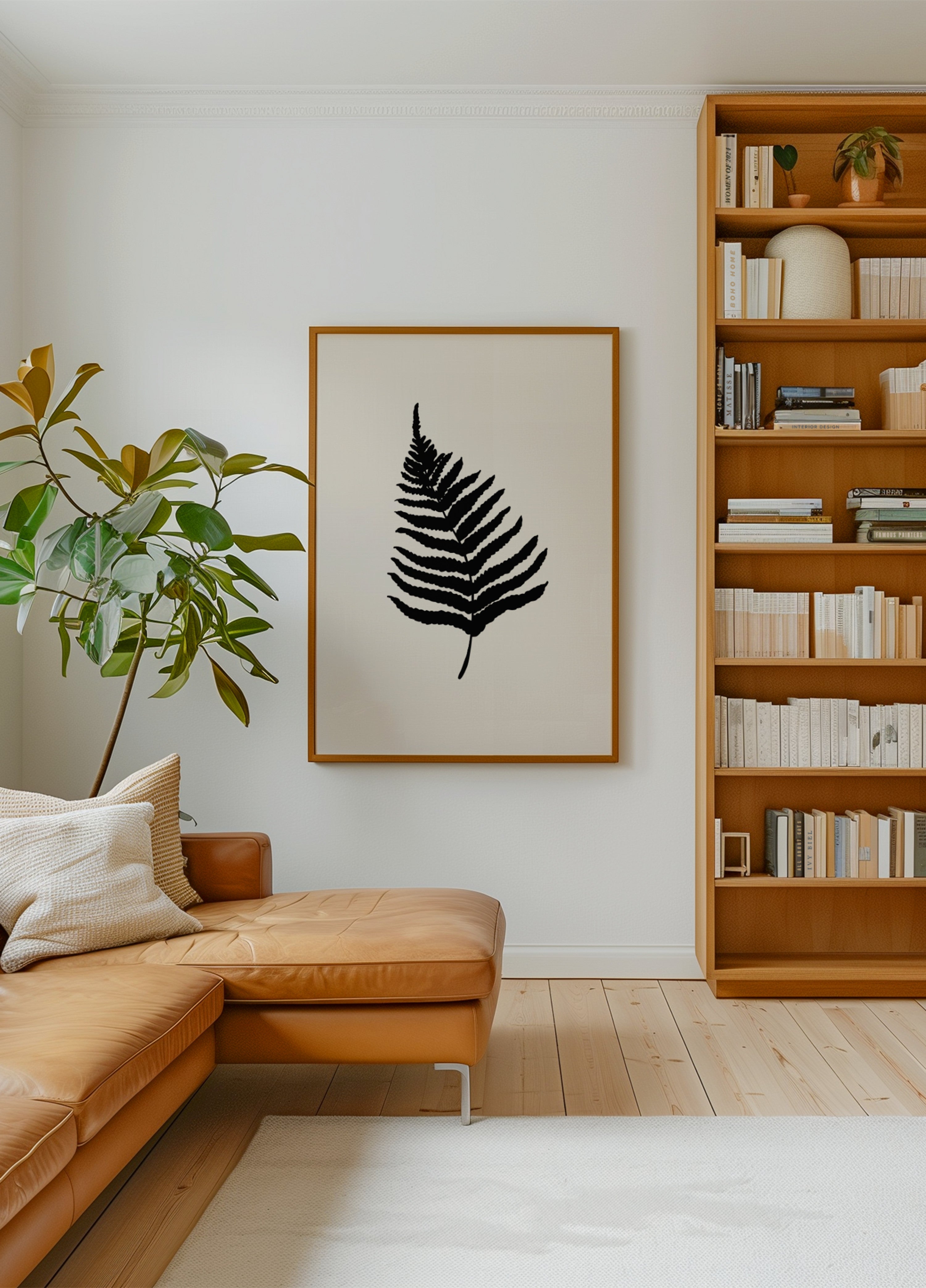 Minimale Farn-Silhouette