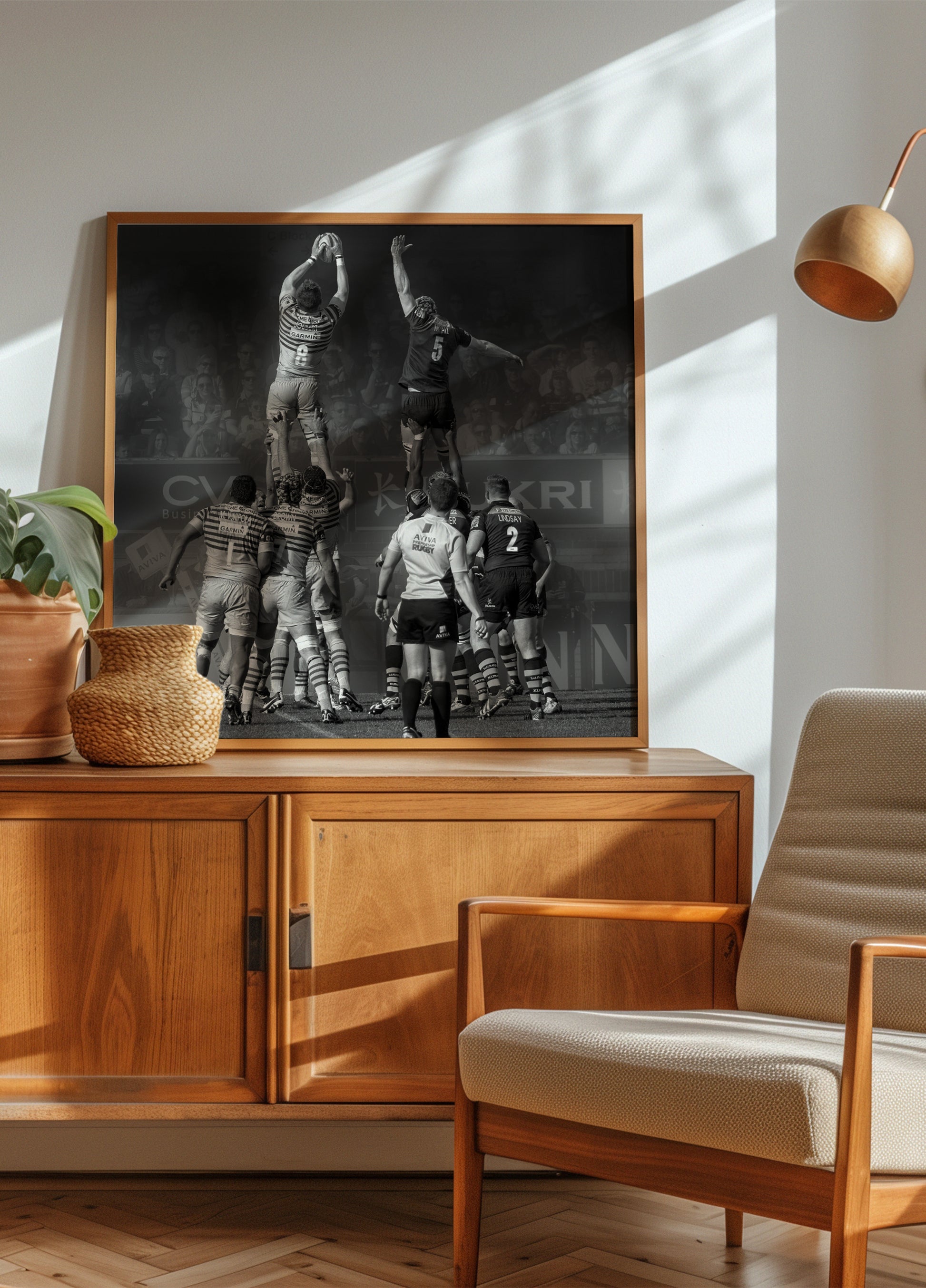 Rugby-Lineout-Aktion
