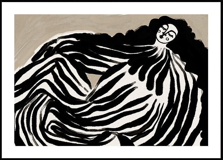 Monochrome Waves Plakat - Posterbox