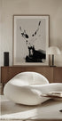 Brushstroke Deer II Plakat - Posterbox