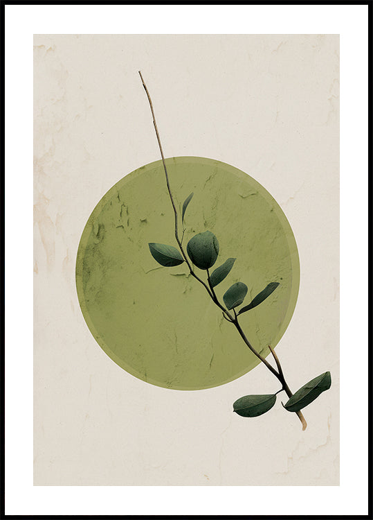 Green Serenity Circle Plakat - Posterbox