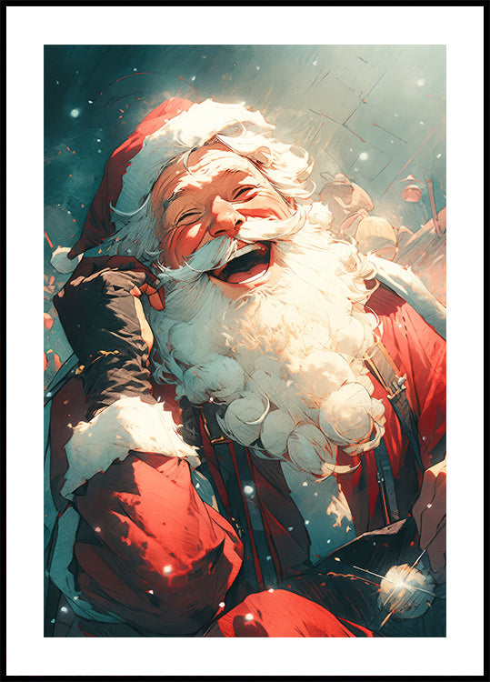 Jolly Santa Call Plakat - Posterbox