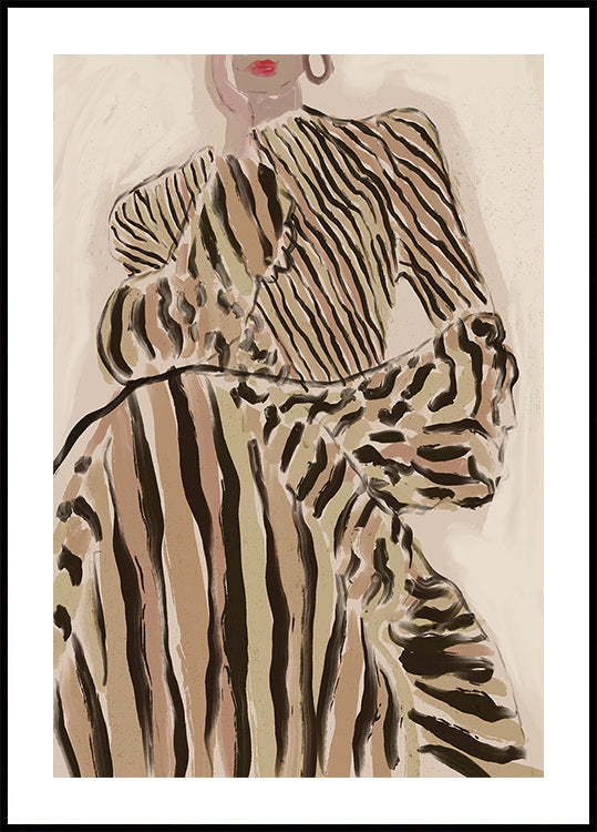 Zebra Elegance Plakat - Posterbox