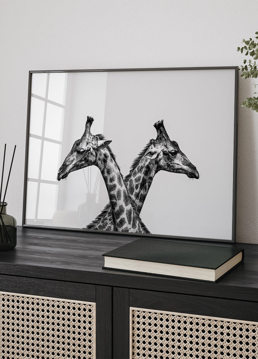 Poster mit zwei Giraffen - Posterbox.dk