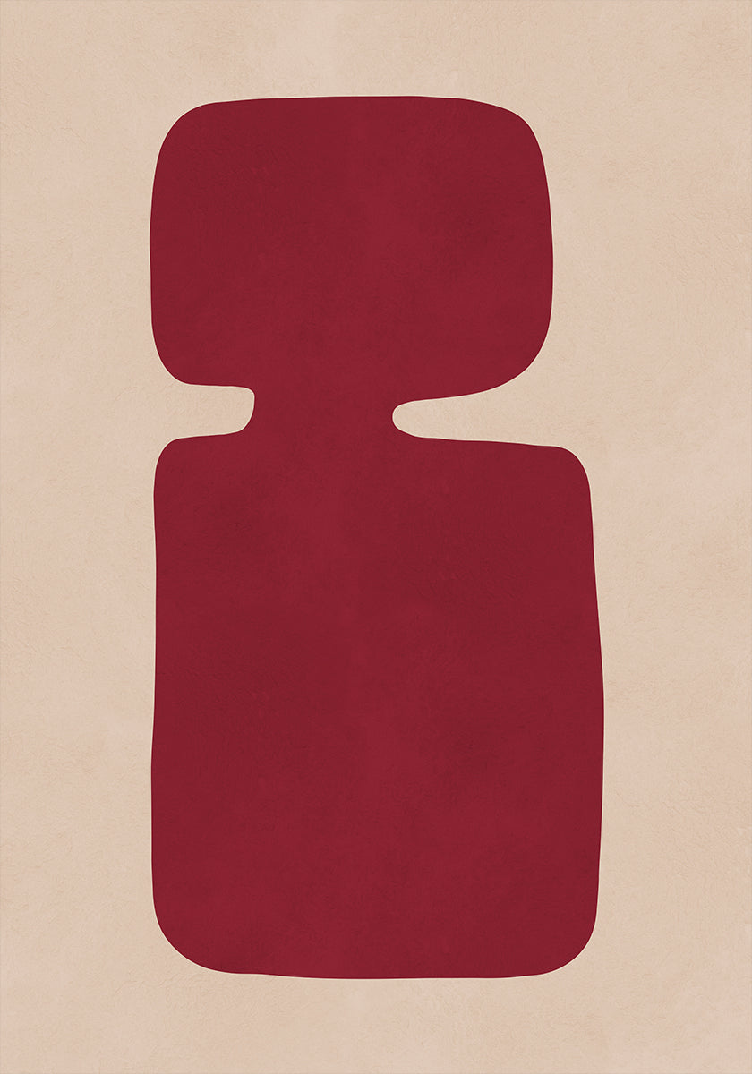 Crimson Silhouette Plakat - Posterbox