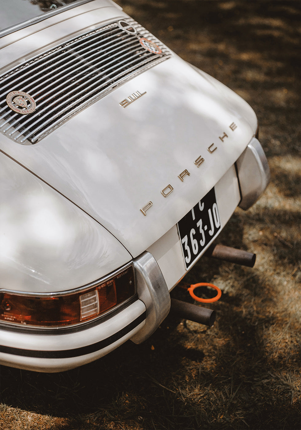 Weißes Porsche 911 Poster - Posterbox.dk