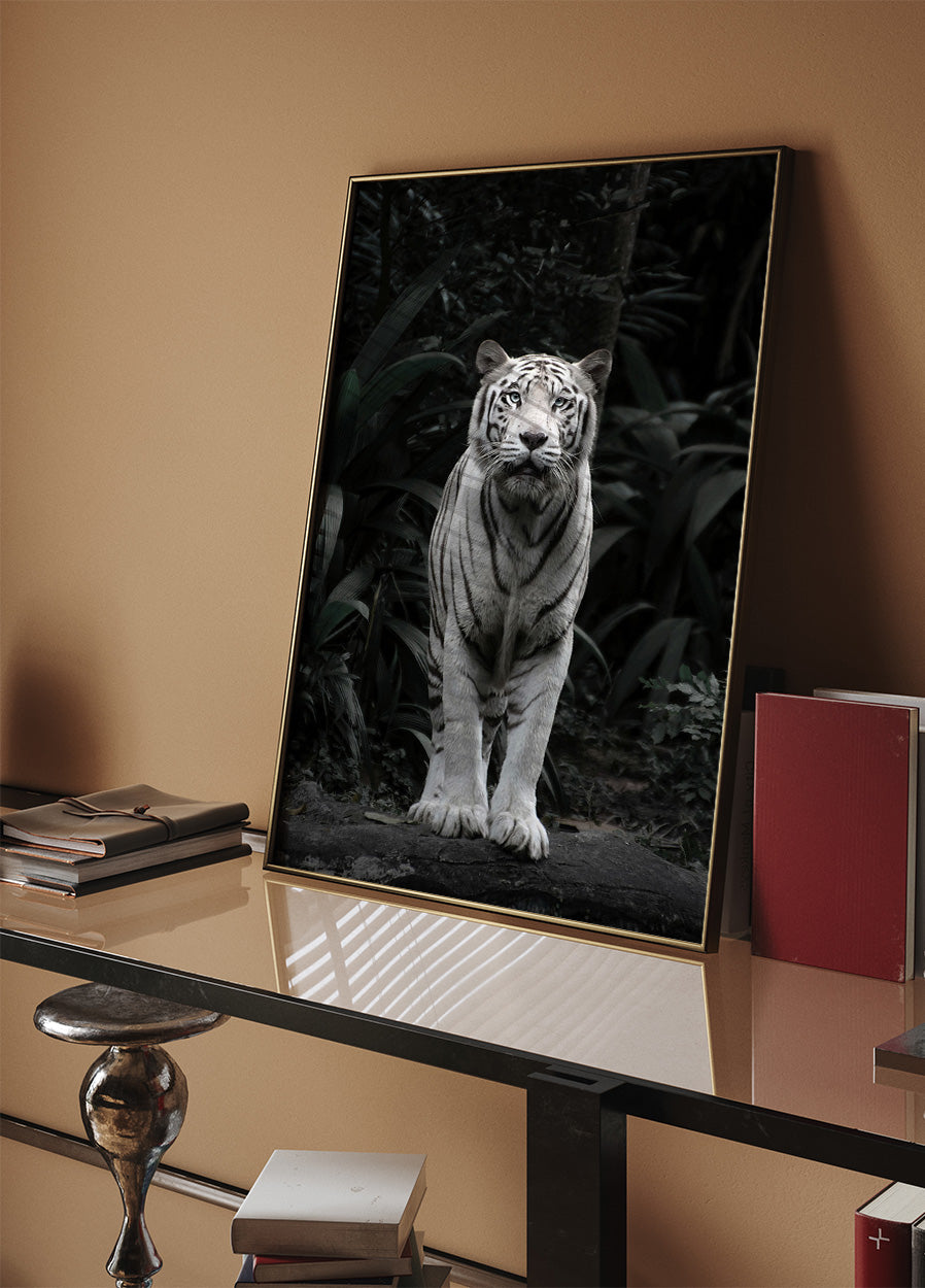 Weißes Tiger-Poster - Posterbox.dk